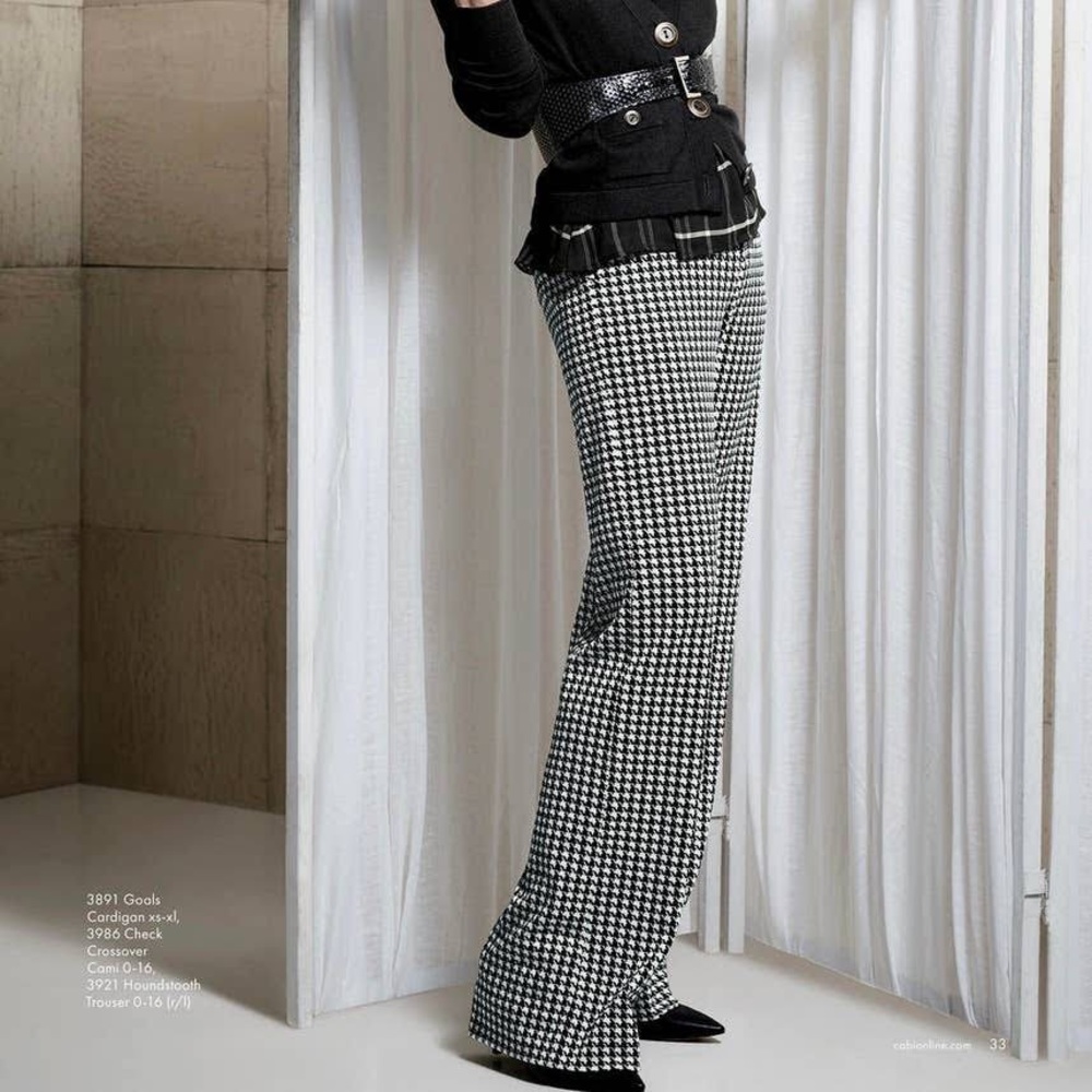 CAbi Houndstooth Trouser